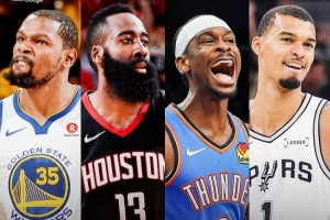 NBA官方預(yù)熱西決天王山：上一次西決2-2還是18年火箭VS勇士！