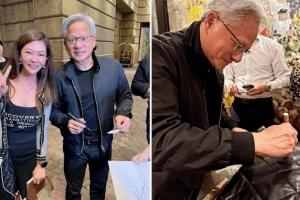 臺灣偶遇黃仁勛！粉絲搶買單 大佬回應：我比較有錢